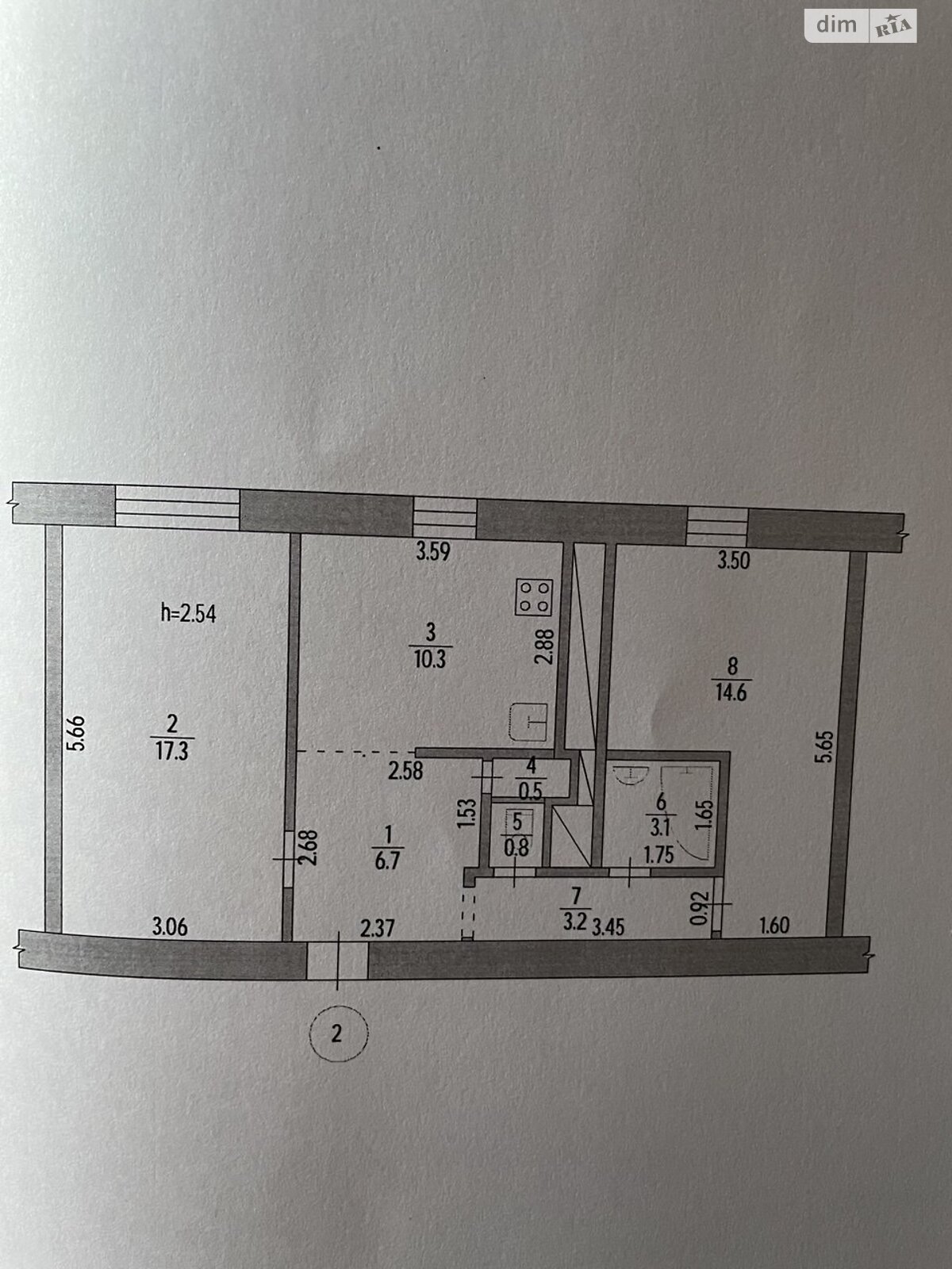 Продаж двокімнатної квартири в Кривому Розі, на вул. Поля 2, район Центрально-Міський фото 1