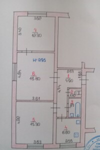 Продажа трехкомнатной квартиры в Кривом Роге, на ул. Туполева, район Центрально-Городской фото 2