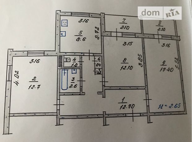 Продажа квартиры, 3 ком., Днепропетровская, Кривой Рог, р‑н. Центрально-Городской, Кривбассовская Продажа квартиры, 3 ком., Днепропетровская, Кривой Рог, р‑н. Центрально-Городской, Кривбассовская