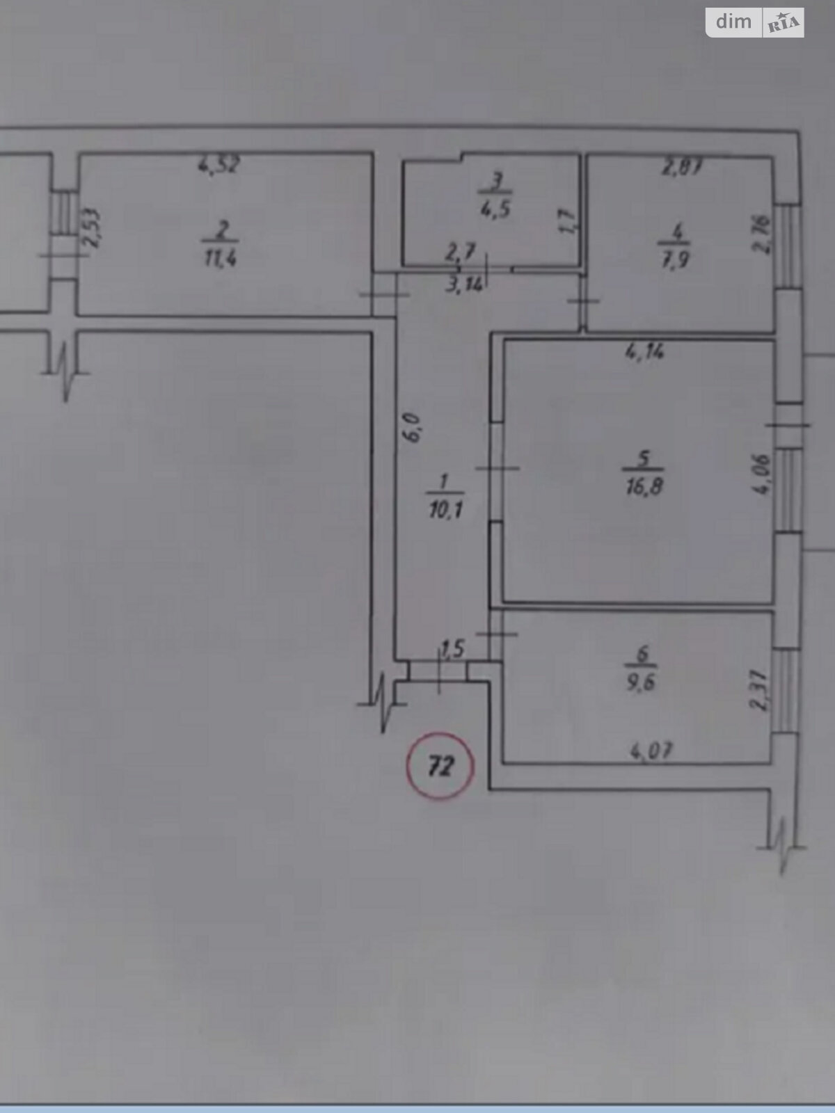Продажа трехкомнатной квартиры в Кропивницком, на ул. Вокзальная, район Ковалёвка фото 1 Продажа трехкомнатной квартиры в Кропивницком, на ул. Вокзальная, район Ковалёвка фото 1