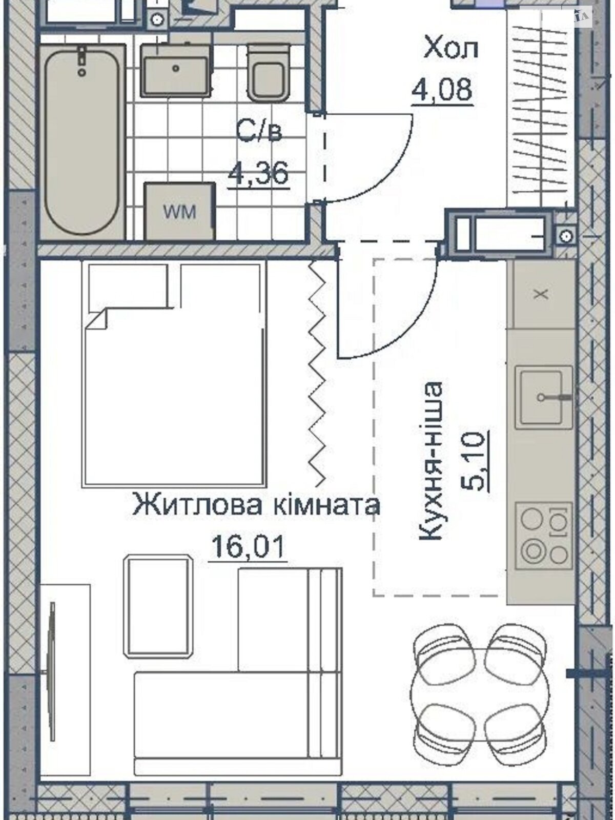 Продаж однокімнатної квартири в Кропивницькому, на вул. Андріївська 2В, район Фортечний фото 1 Продаж однокімнатної квартири в Кропивницькому, на вул. Андріївська 2В, район Фортечний фото 1