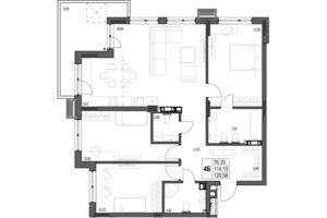 Продаж чотирикімнатної квартири в Кропивницькому, на вул. Яновського 65/52, район Подільський фото 2