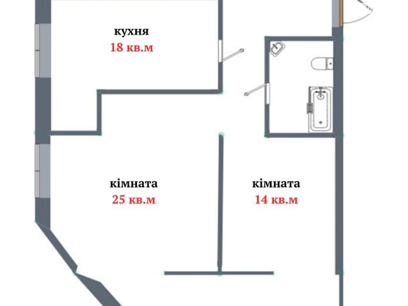 Продажа двухкомнатной квартиры в Крыжановка, на ул. Софиевская 15, фото 1