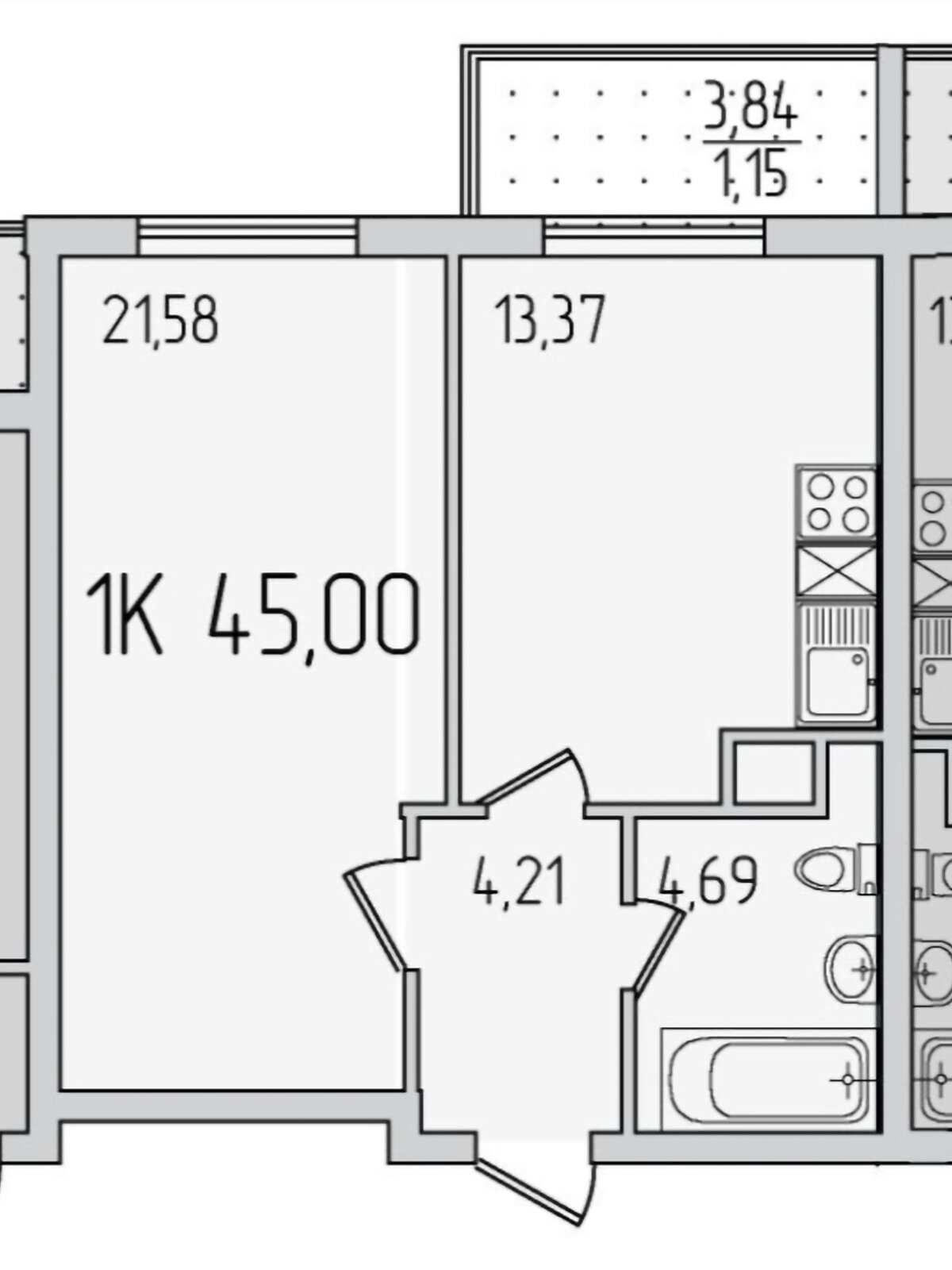 Продажа однокомнатной квартиры в Крыжановка, на ул. Академика Сахарова 3Е, фото 1 Продажа однокомнатной квартиры в Крыжановка, на ул. Академика Сахарова 3Е, фото 1