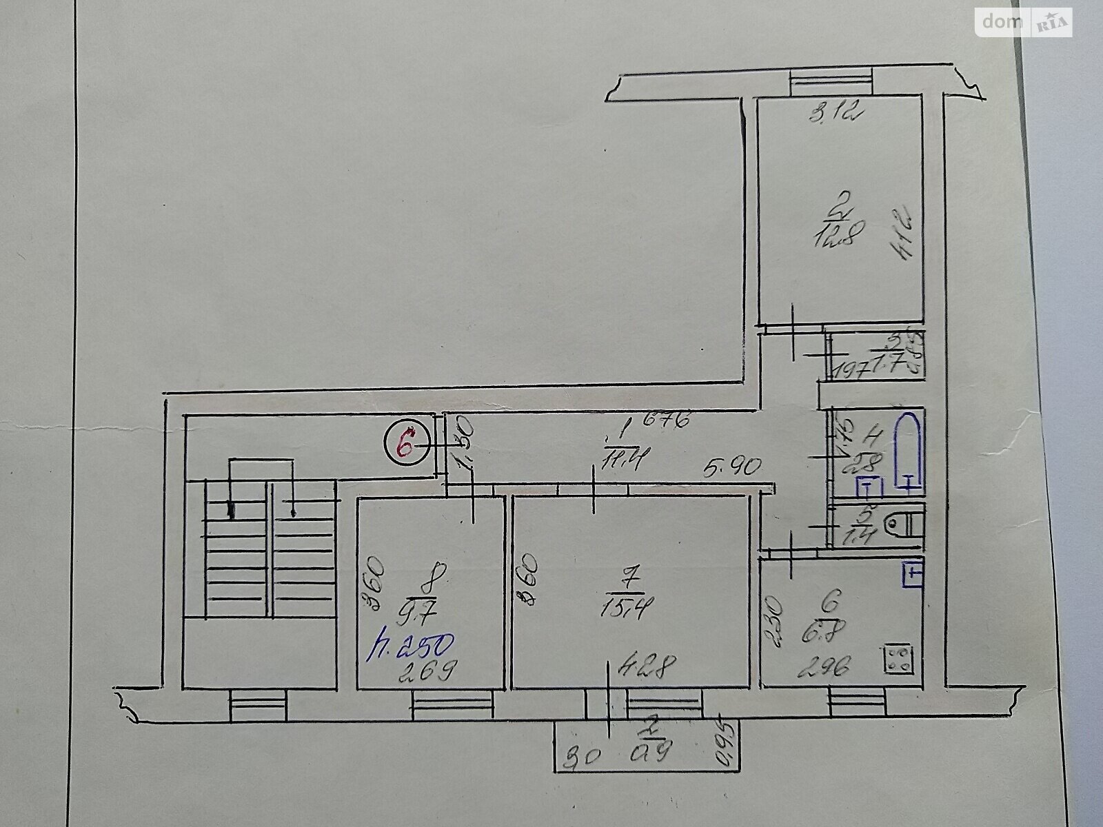 Продажа трехкомнатной квартиры в Летичеве, на ул. Юрия Савицкого 90, район Летичев фото 1