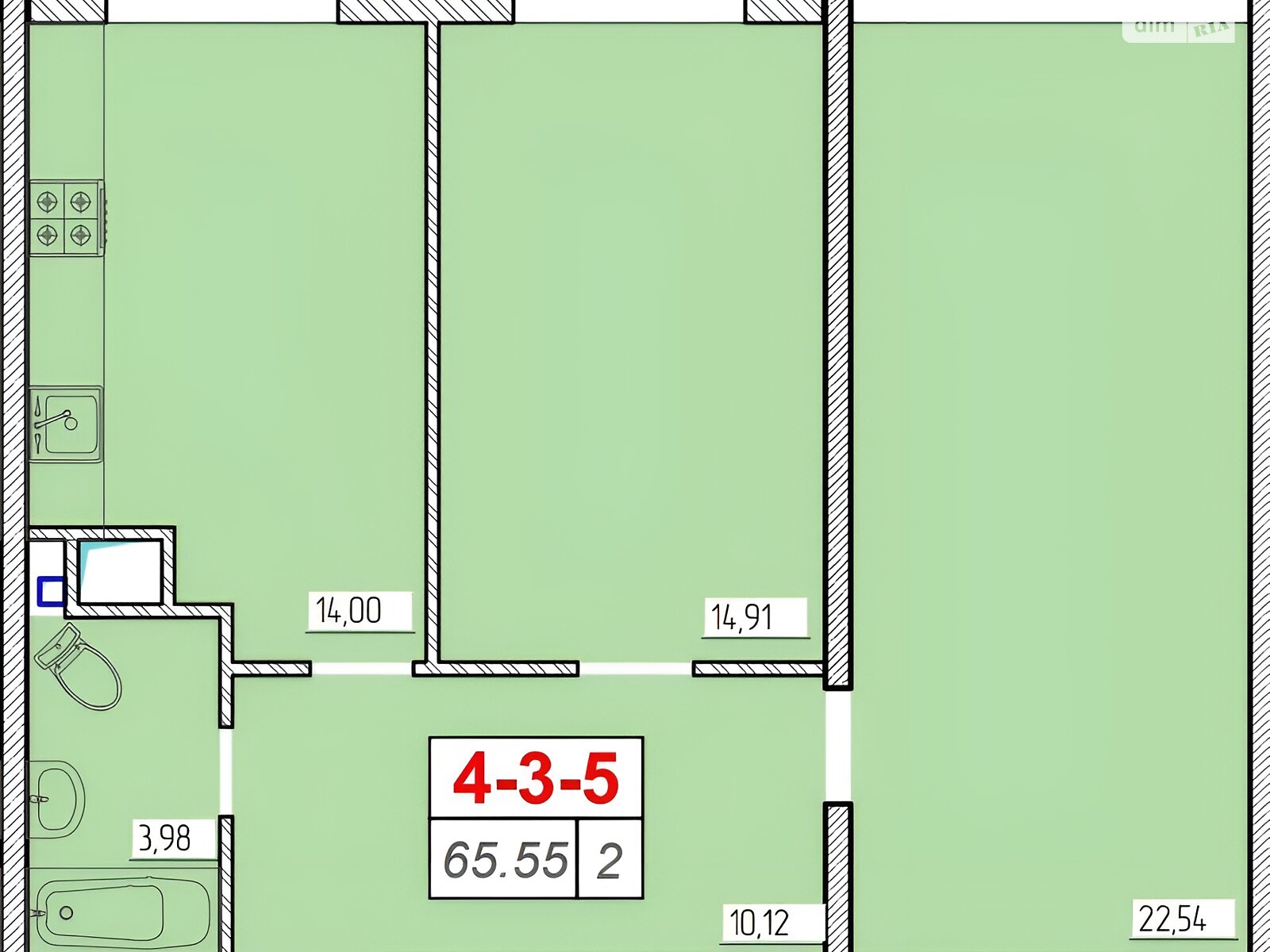 Продажа двухкомнатной квартиры в Лиманке, на ул. Жемчужная 9, фото 1 Продажа двухкомнатной квартиры в Лиманке, на ул. Жемчужная 9, фото 1