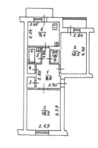 Продаж двокімнатної квартири в Лугинах, на вул. Армійська 3, кв. 32, район Лугини фото 2