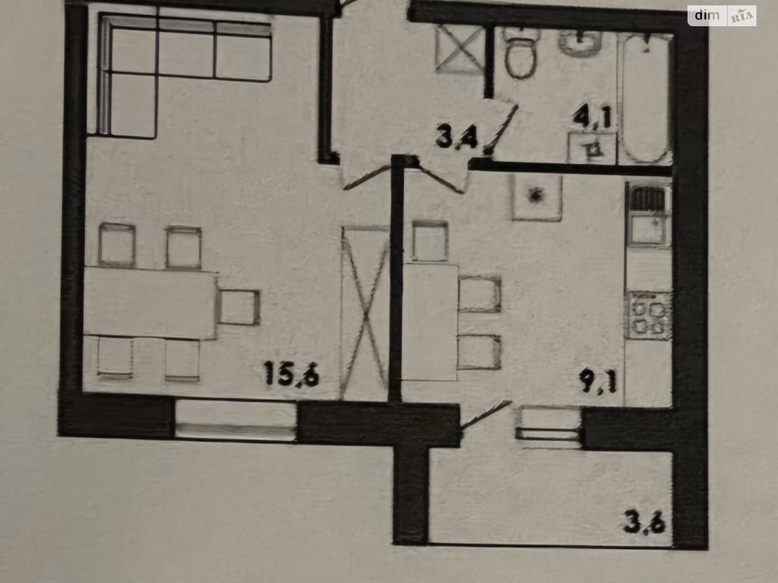 Продажа однокомнатной квартиры в Виннице, на ул. Бучмы, район Бучмы фото 1