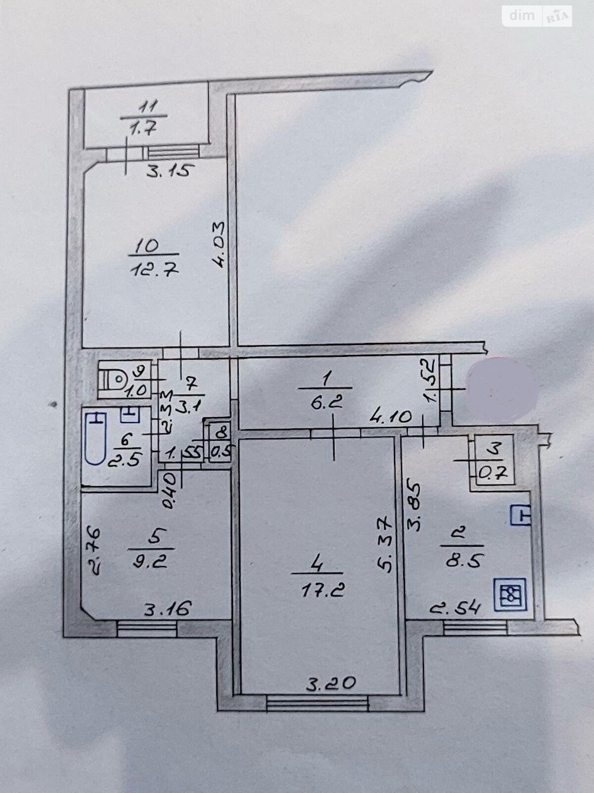 Продажа трехкомнатной квартиры в Луцке, на ул. Гордиюк 31, район 40 микрорайон фото 1