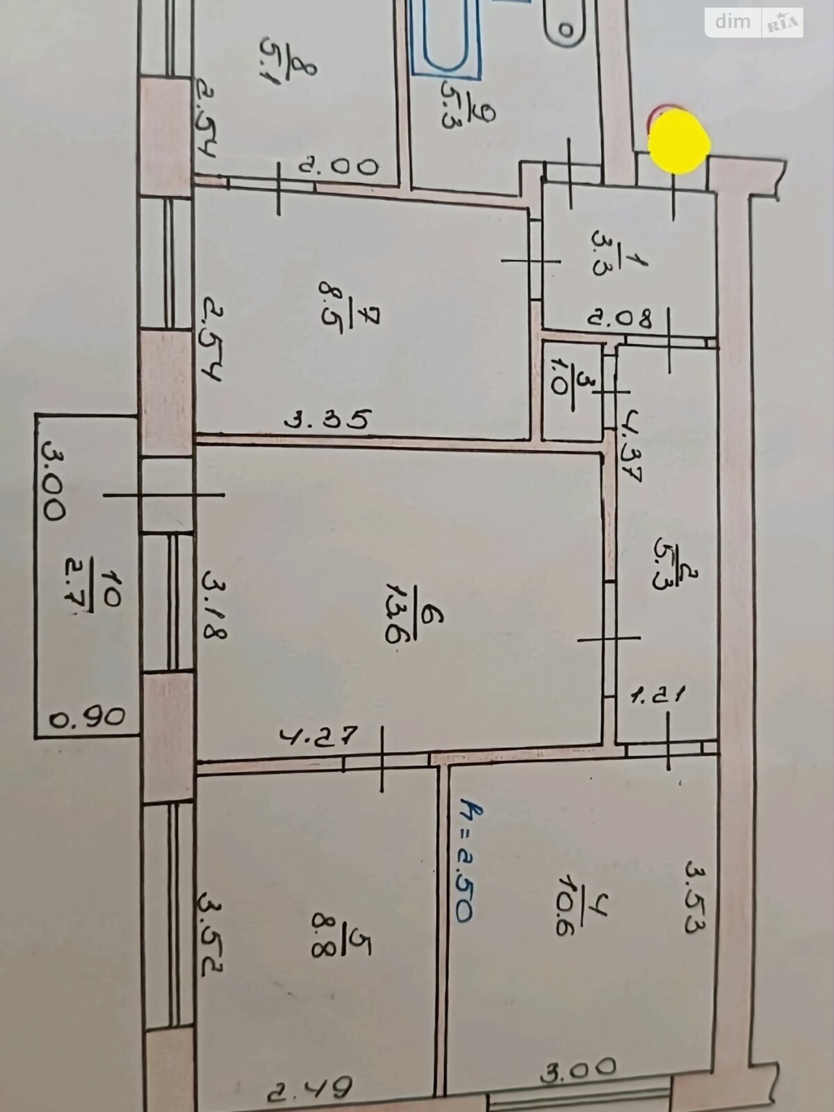 Продажа трехкомнатной квартиры в Луцке, на ул. Вячеслава Хурсенко, район Балка фото 1