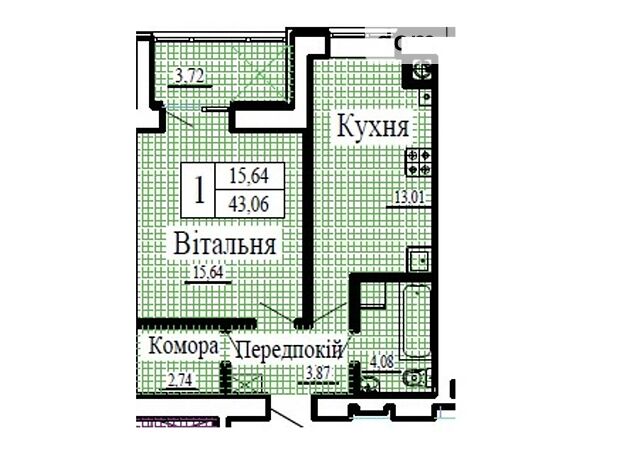 Продажа однокомнатной квартиры в Луцке, на ул. Даньшина район Гнидава фото 1 Продажа однокомнатной квартиры в Луцке, на ул. Даньшина район Гнидава фото 1