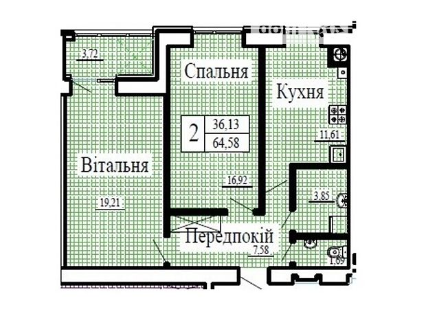 Продажа двухкомнатной квартиры в Луцке, на ул. Даньшина район Гнидава фото 1 Продажа двухкомнатной квартиры в Луцке, на ул. Даньшина район Гнидава фото 1