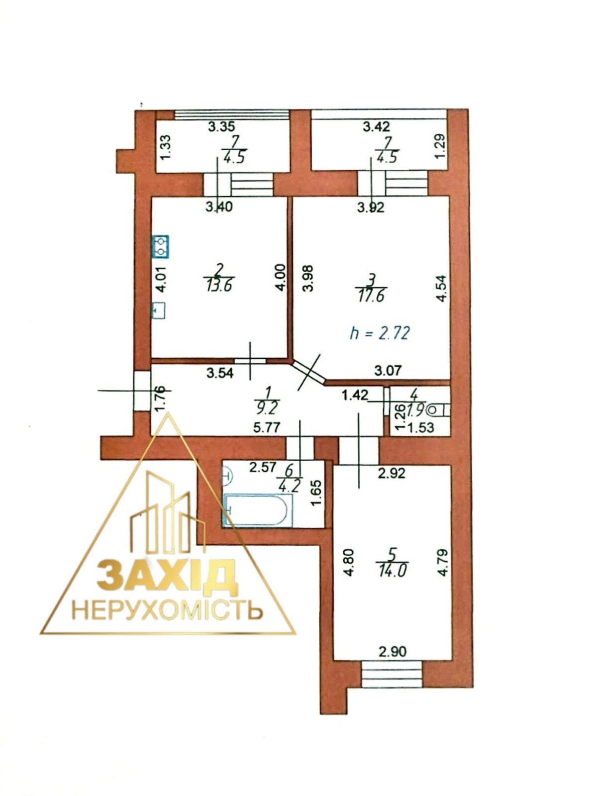 Продаж двокімнатної квартири в Луцьку, на вул. Конякіна 3А, район Гуща фото 1