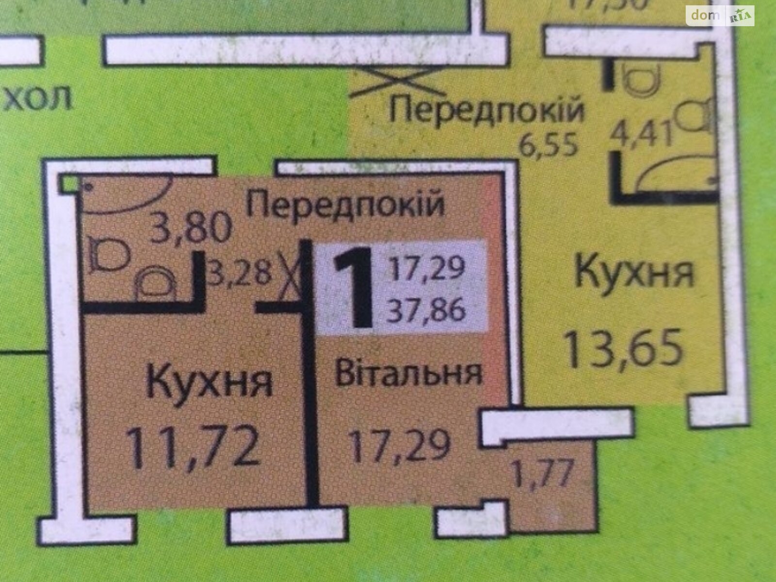 Продажа однокомнатной квартиры в Луцке, на Відродження-Ріаненська 113, район 33 микрорайон фото 1