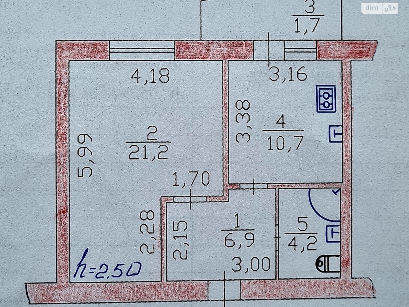 Продажа однокомнатной квартиры в Луцке, на ул. Ковельская 47А, район Красное фото 1