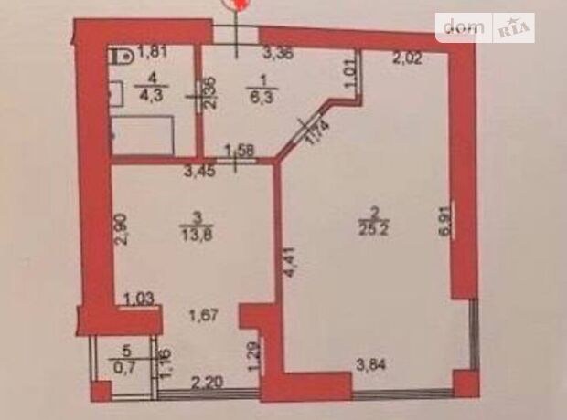 Продаж однокімнатної квартири в Луцьку на вул. Супутника район Красне фото 1 Продаж однокімнатної квартири в Луцьку на вул. Супутника район Красне фото 1