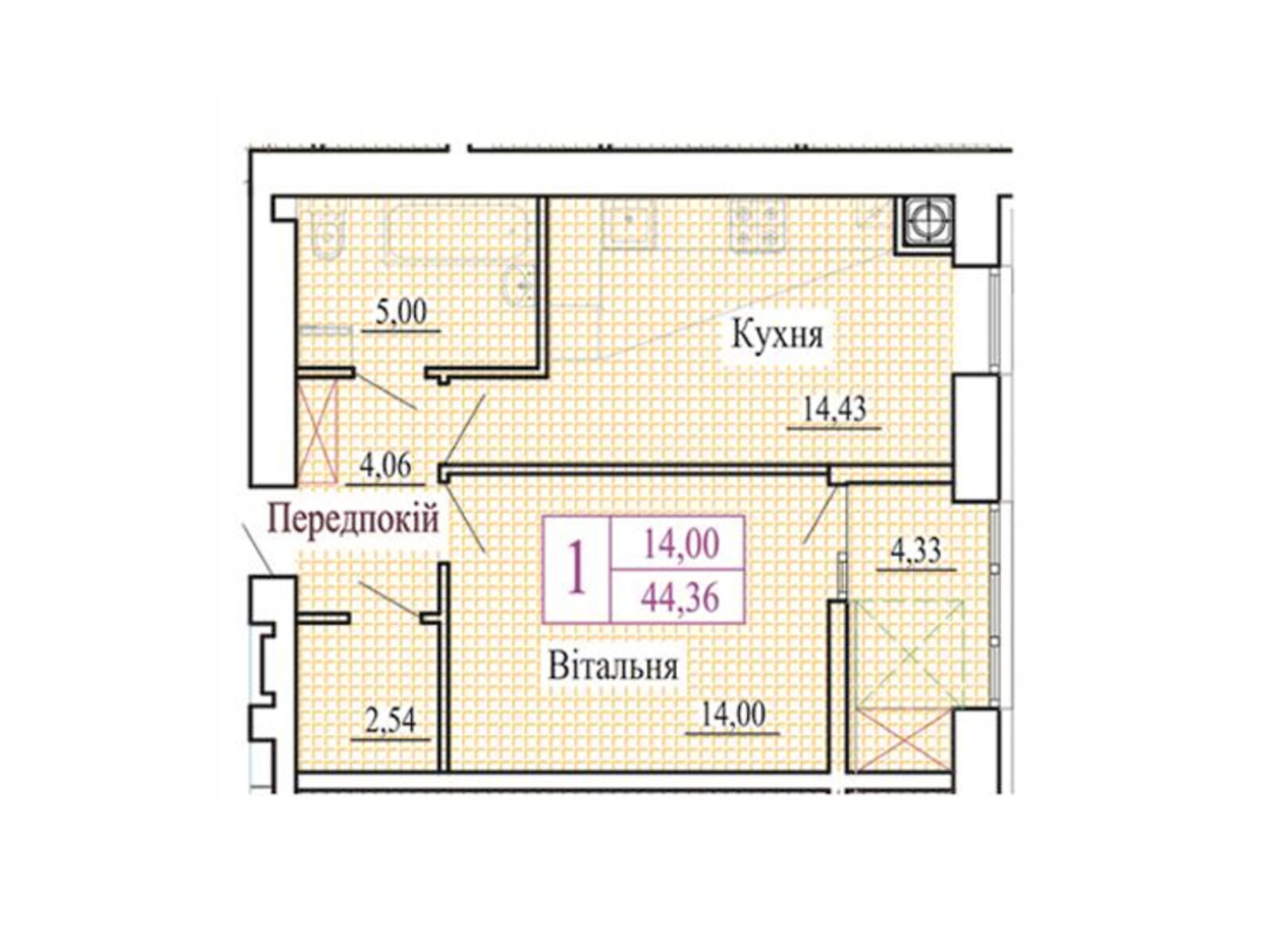 Продаж однокімнатної квартири в Луцьку, на вул. Християнська 42, район Теремно фото 1 Продаж однокімнатної квартири в Луцьку, на вул. Християнська 42, район Теремно фото 1