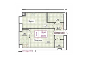 Продаж однокімнатної квартири в Луцьку, на вул. Християнська 42, район Теремно фото 2 Продаж однокімнатної квартири в Луцьку, на вул. Християнська 42, район Теремно фото 2
