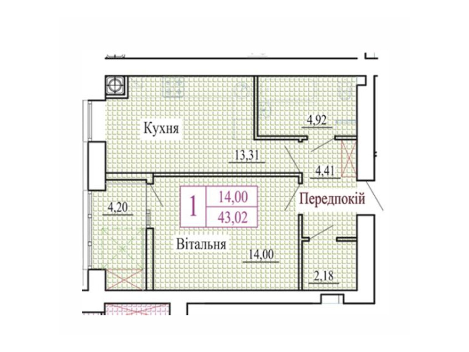 Продаж однокімнатної квартири в Луцьку, на вул. Християнська 42, район Теремно фото 1 Продаж однокімнатної квартири в Луцьку, на вул. Християнська 42, район Теремно фото 1