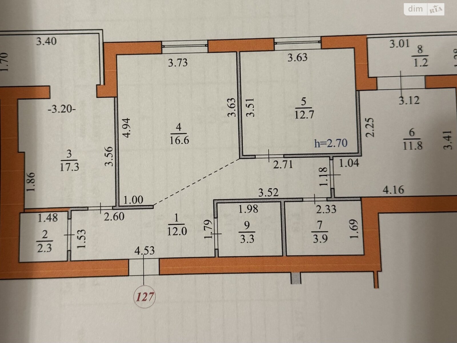 Продажа трехкомнатной квартиры в Луцке, на ул. Привокзальная 10А, кв. 127, район Завокзальный фото 1