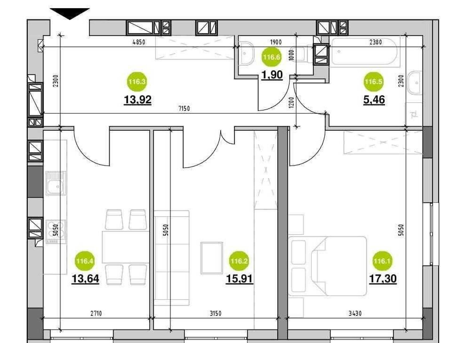 Продажа двухкомнатной квартиры в Львове, на ул. Рудненская 8, район Левандовка фото 1