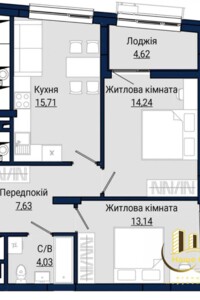 Продаж двокімнатної квартири в Львові, на вул. Княгині Ольги 120, район Франківський фото 2