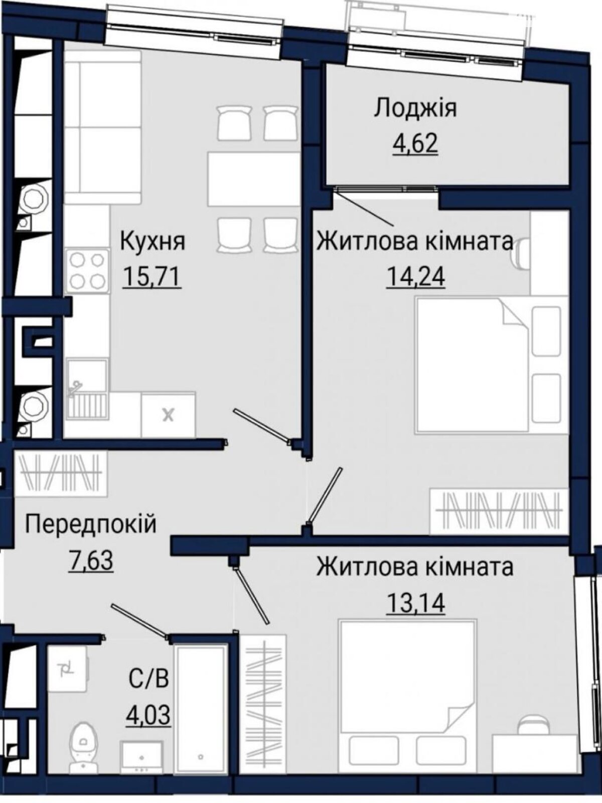 Продажа двухкомнатной квартиры в Львове, на ул. Княгини Ольги, район Франковский фото 1 Продажа двухкомнатной квартиры в Львове, на ул. Княгини Ольги, район Франковский фото 1