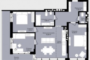 Продажа трехкомнатной квартиры в Львове, на ул. Окружная, район Франковский фото 2