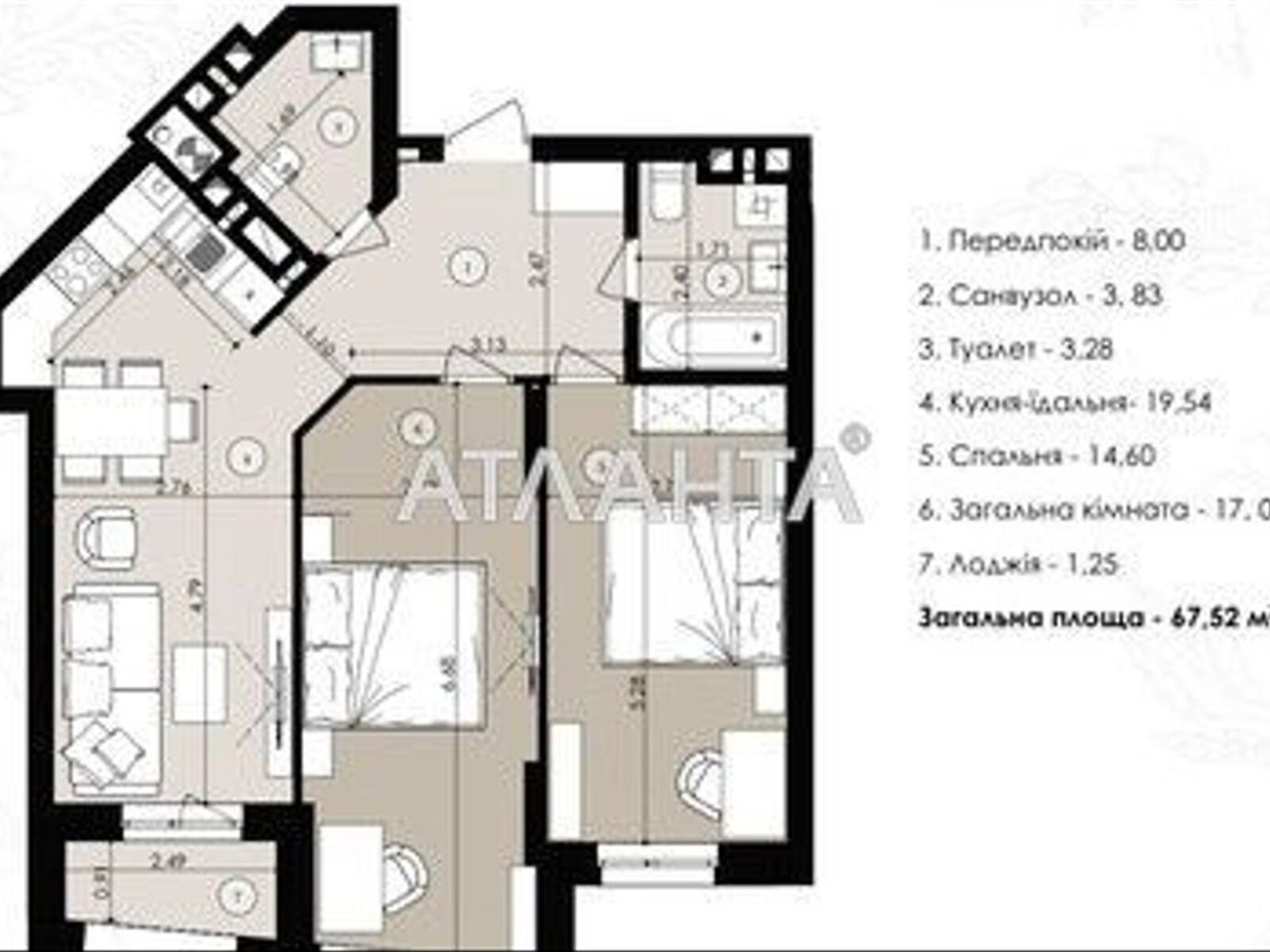 Продаж двокімнатної квартири в Львові, на вул. Стрийська, район Франківський фото 1