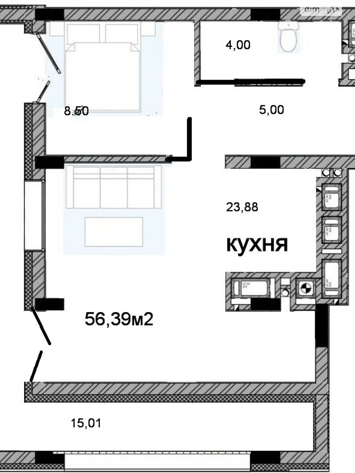 Продажа двухкомнатной квартиры в Львове, на ул. Стрыйская 322, район Франковский фото 1 Продажа двухкомнатной квартиры в Львове, на ул. Стрыйская 322, район Франковский фото 1