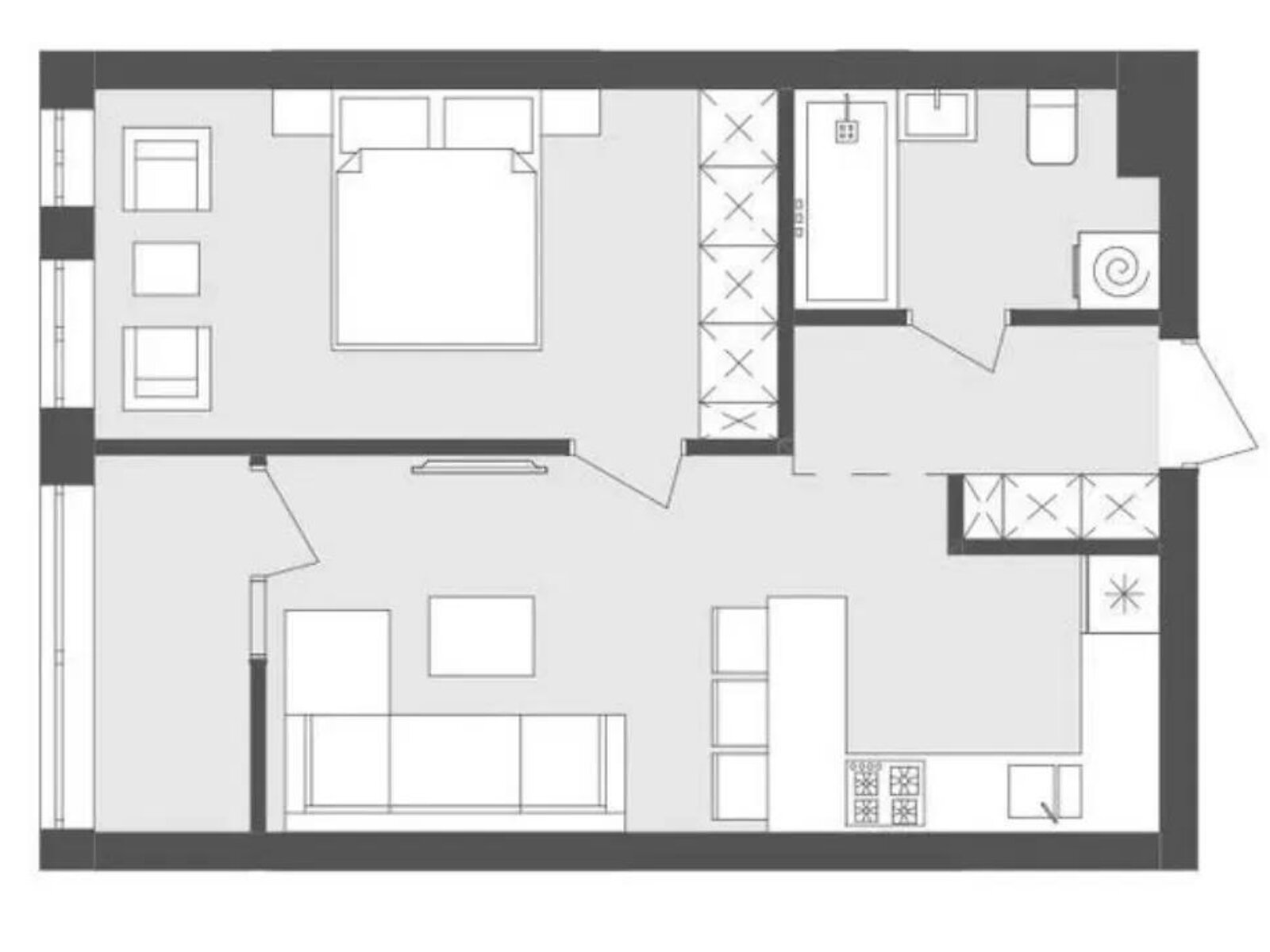 Продажа однокомнатной квартиры в Львове, на ул. Топольная 4Г, район Голоско фото 1