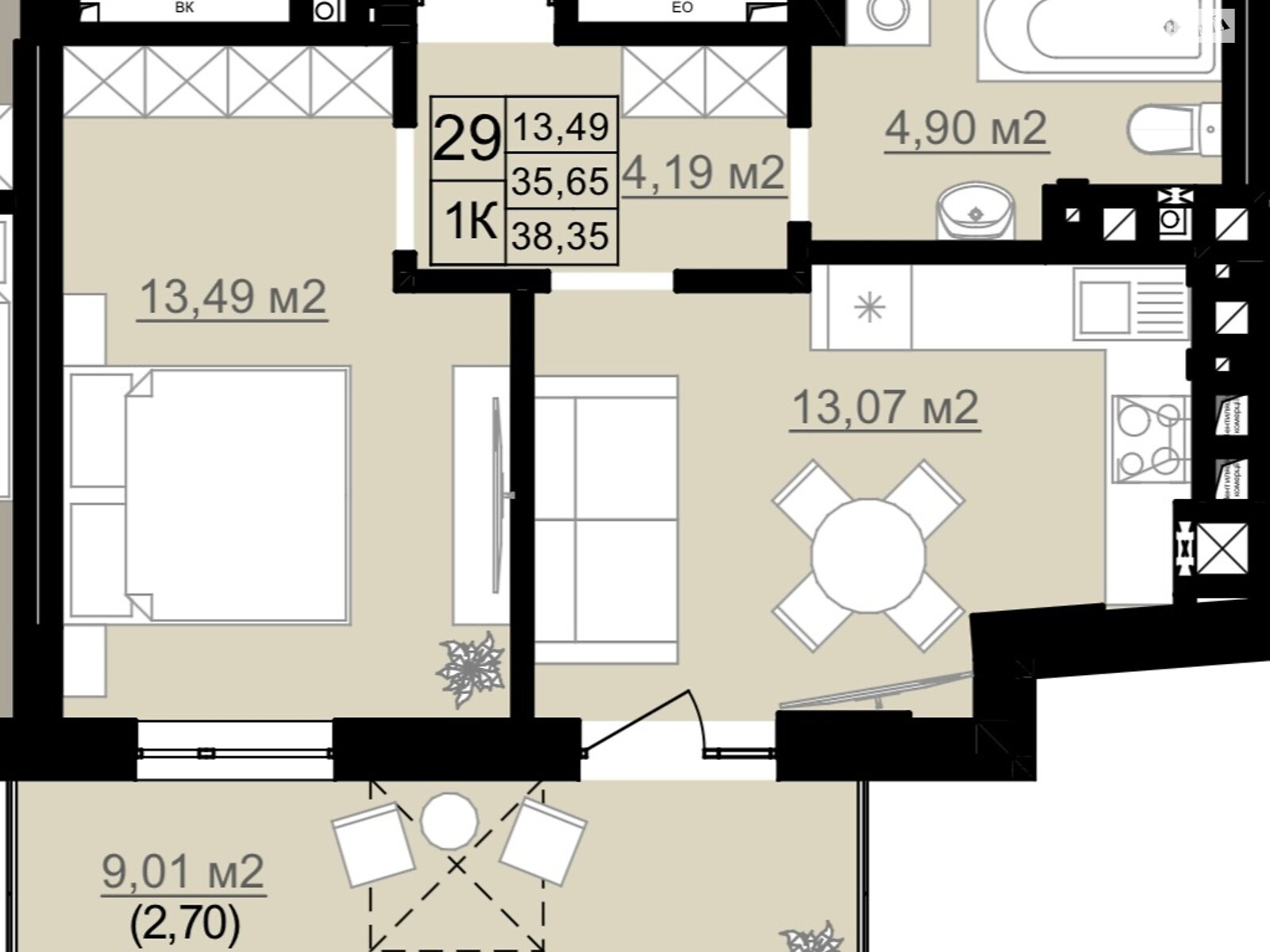 Продажа однокомнатной квартиры в Львове, на ул. Дашкевича Романа 2, район Подзамче фото 1