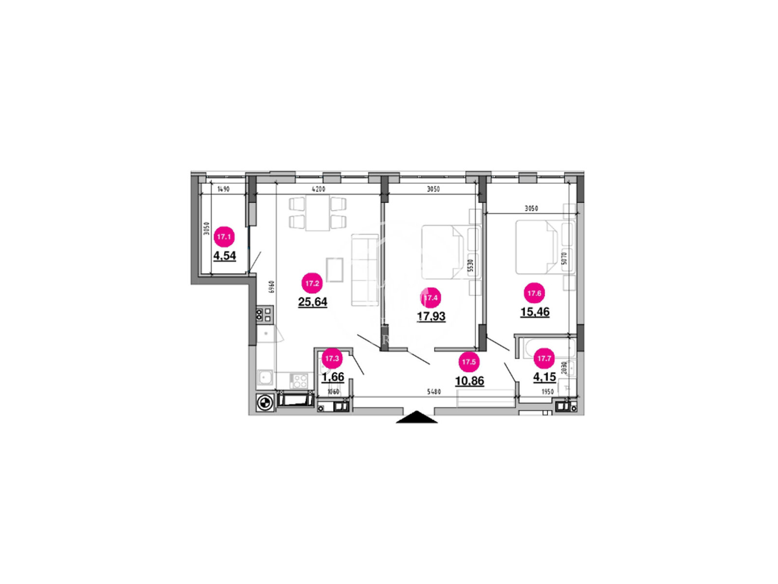 Продажа двухкомнатной квартиры в Львове, на ул. Хмельницкого Богдана 207, район Подзамче фото 1