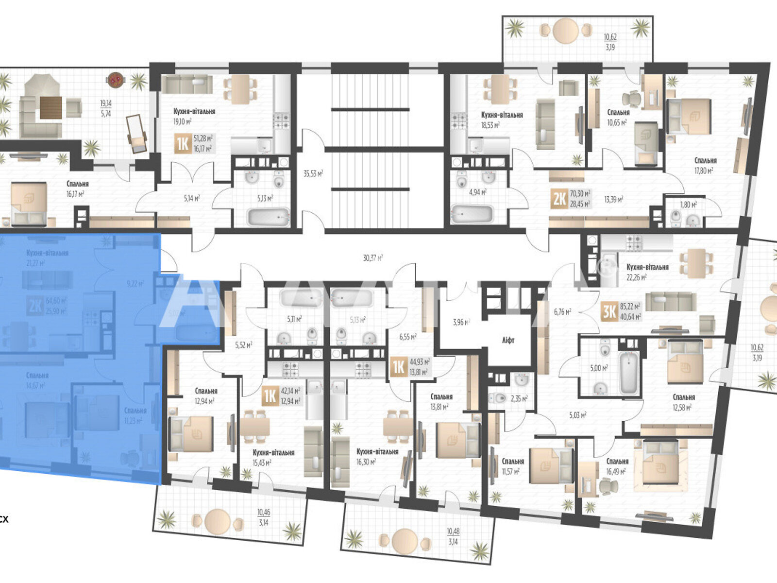 Продажа двухкомнатной квартиры в Львове, на ул. Филиппа Орлика, район Шевченковский фото 1