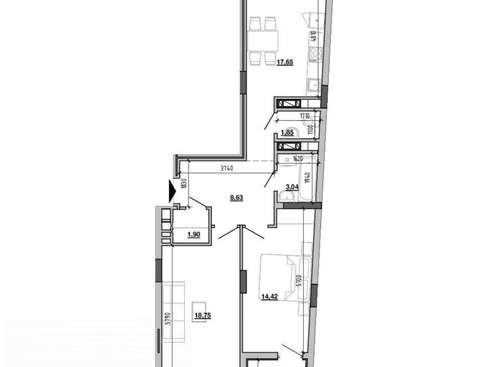 Продажа двухкомнатной квартиры в Львове, на ул. Хмельницкого Богдана 116, район Шевченковский фото 1