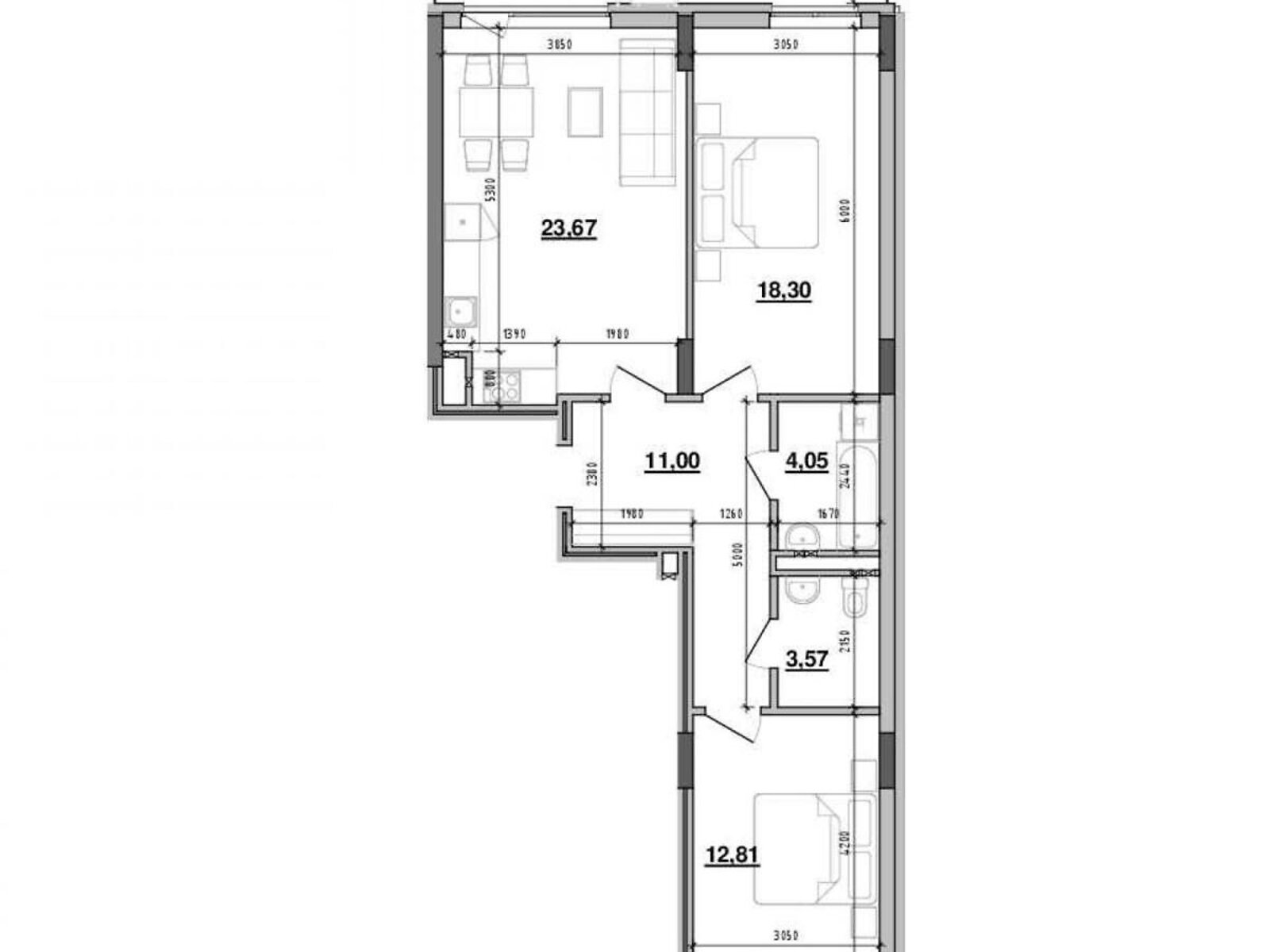 Продажа двухкомнатной квартиры в Львове, на ул. Хмельницкого Богдана 207, район Шевченковский фото 1