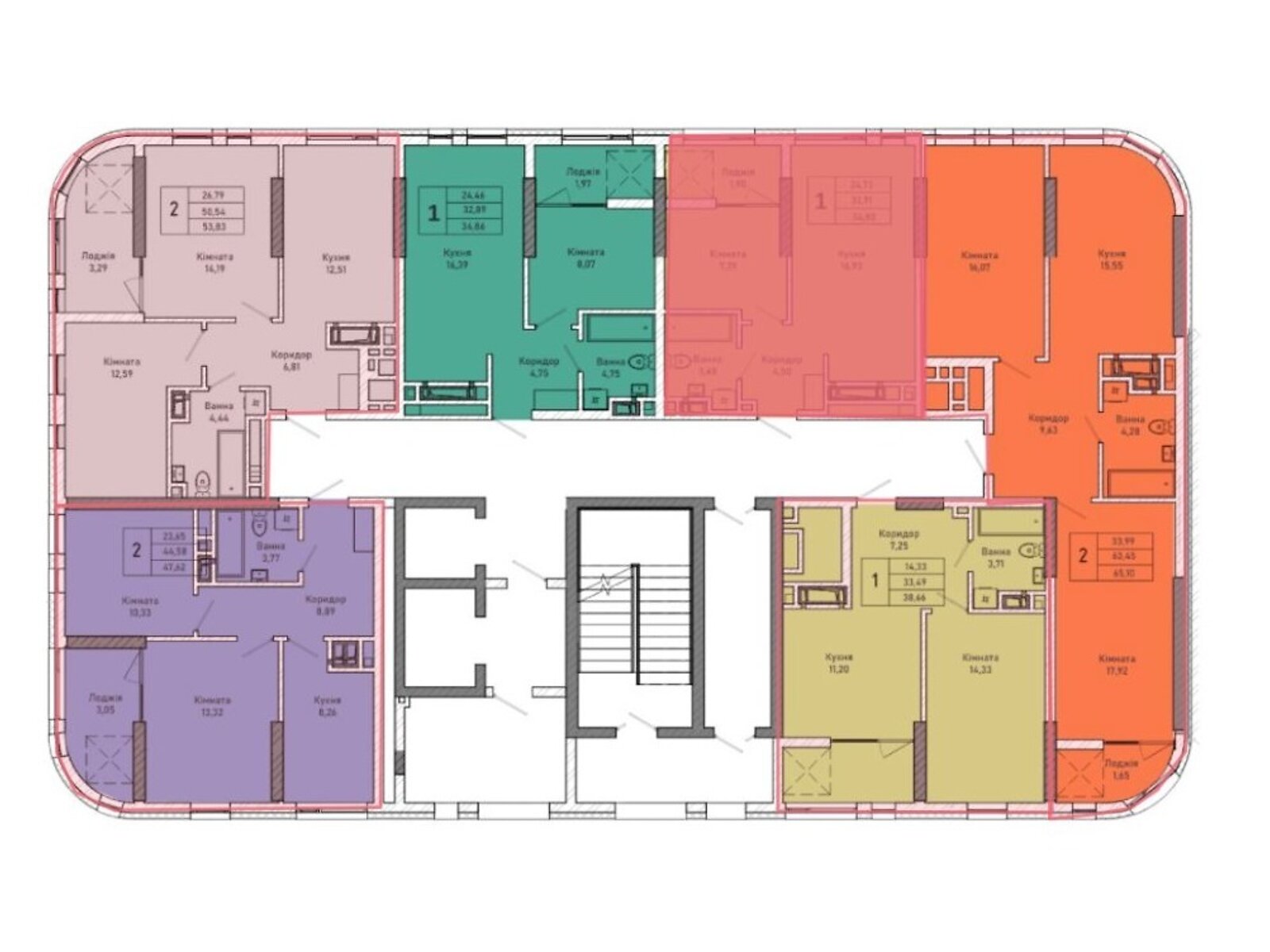Продажа двухкомнатной квартиры в Львове, на ул. Миколайчука 38 корпус 1, район Шевченковский фото 1