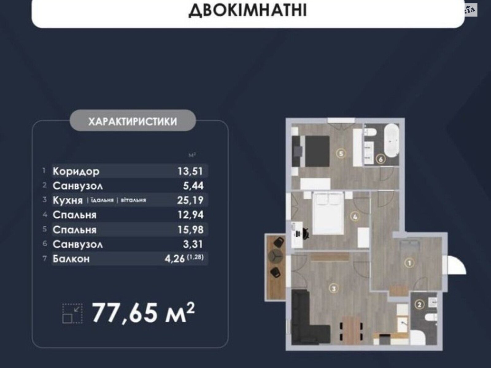 Продажа двухкомнатной квартиры в Львове, на ул. Орлика 4, район Шевченковский фото 1