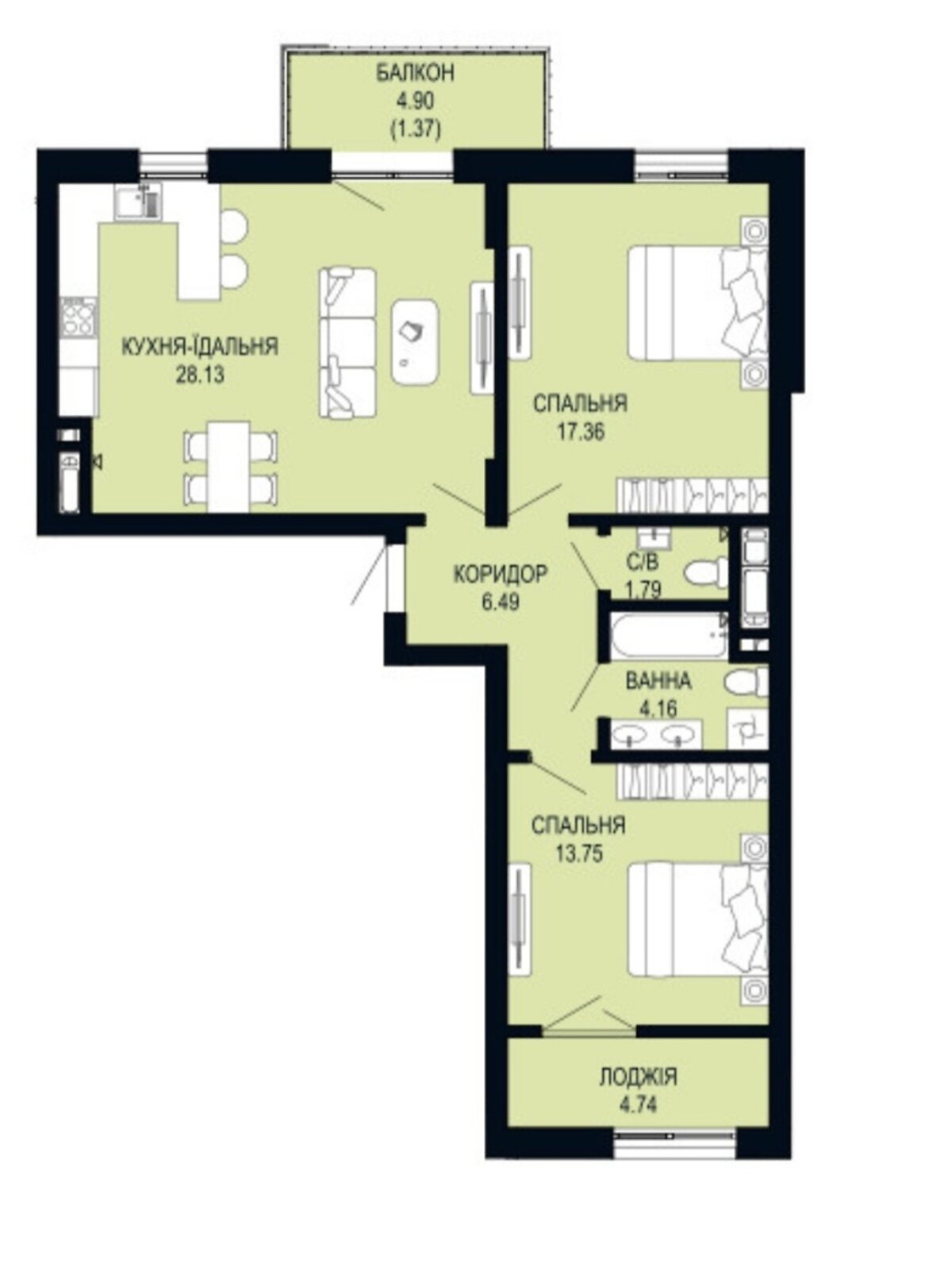 Продажа двухкомнатной квартиры в Львове, на ул. Студинского 23, кв. 102, район Шевченковский фото 1 Продажа двухкомнатной квартиры в Львове, на ул. Студинского 23, кв. 102, район Шевченковский фото 1