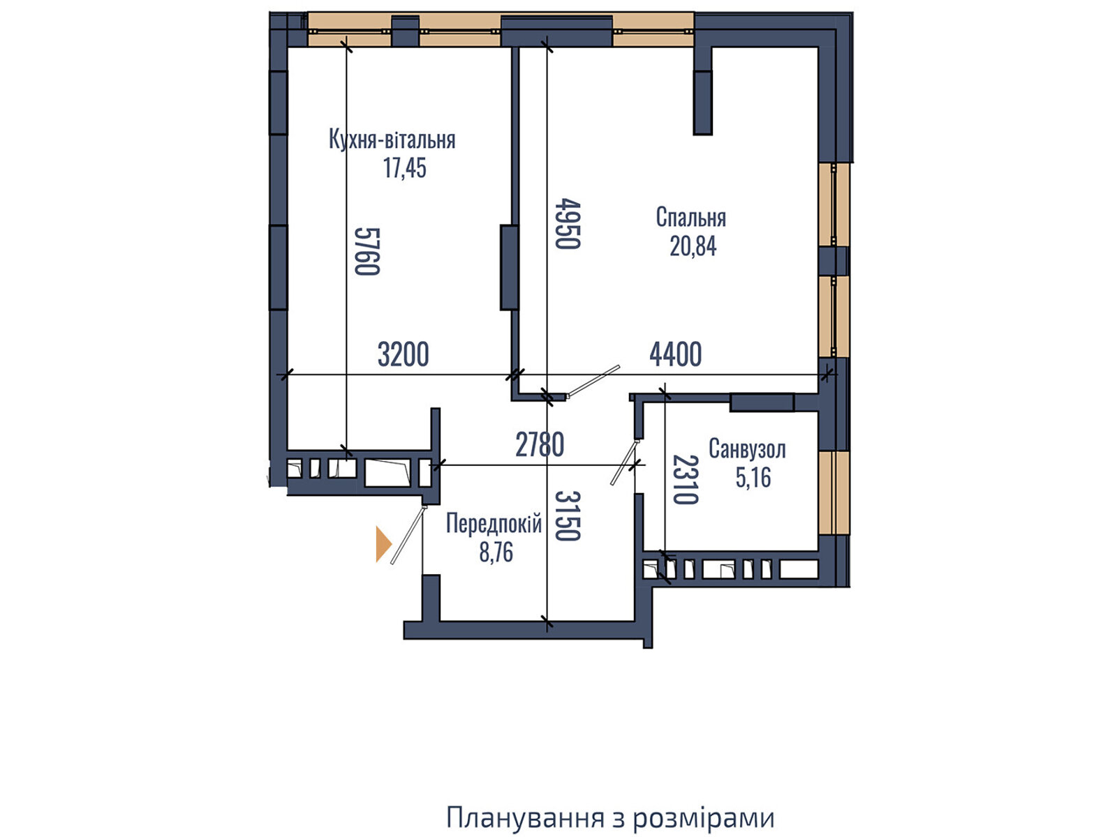 Продажа однокомнатной квартиры в Львове, на ул. Владимира Навроцкого 69, фото 1