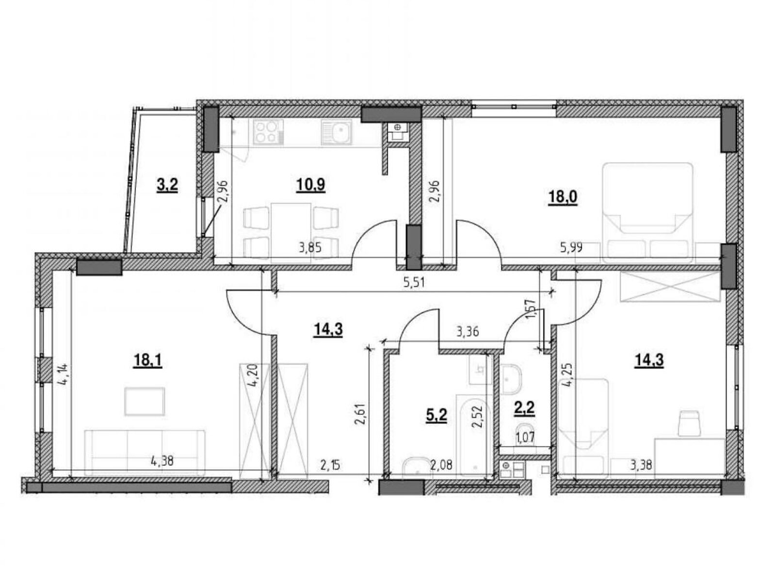 Продажа трехкомнатной квартиры в Львове, на ул. Гетьмана Ивана Мазепы 25Д, район Замарстынов фото 1 Продажа трехкомнатной квартиры в Львове, на ул. Гетьмана Ивана Мазепы 25Д, район Замарстынов фото 1