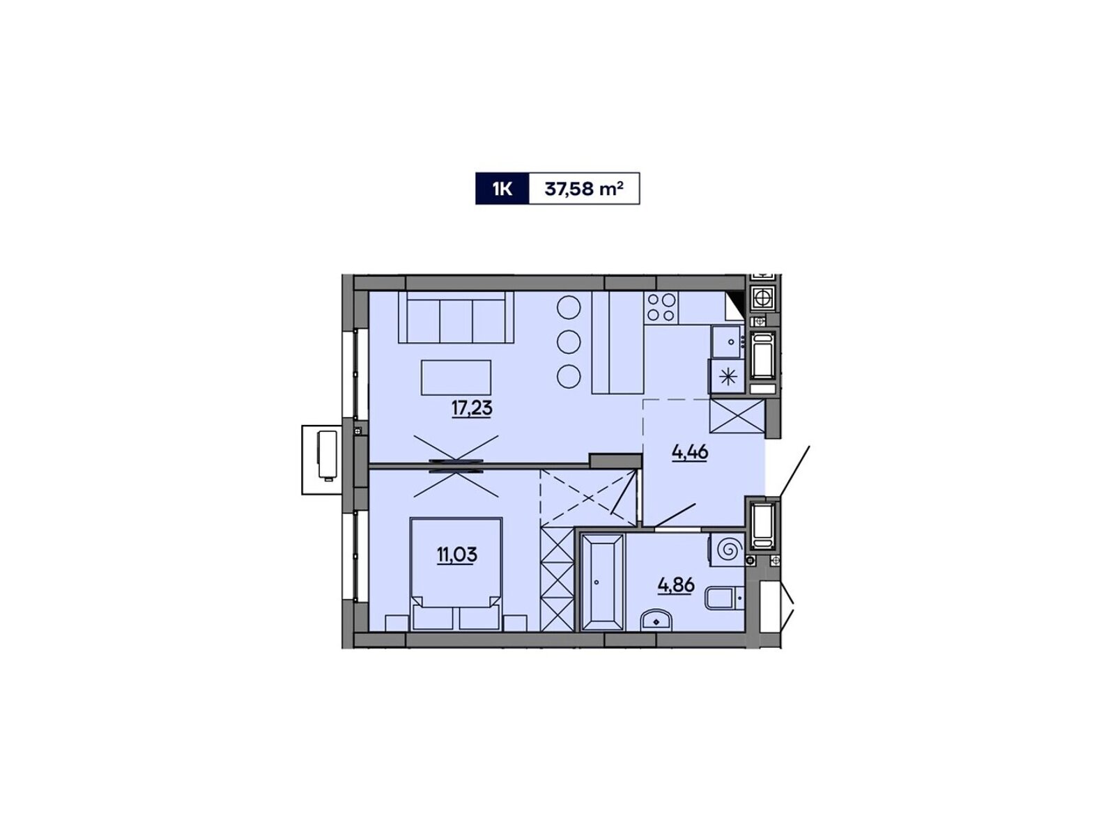 Продажа однокомнатной квартиры в Львове, на ул. Миколайчука 17, район Замарстынов фото 1