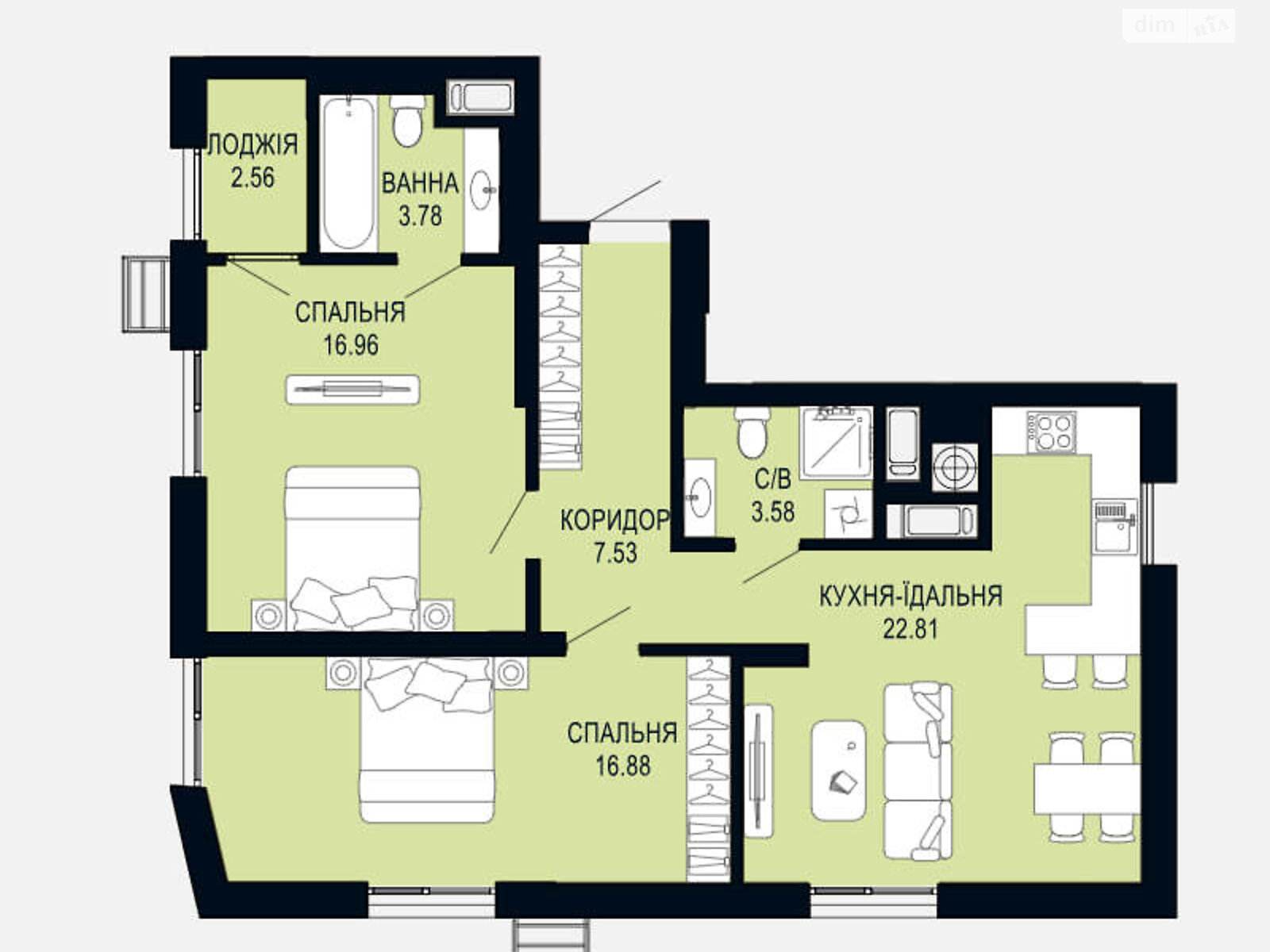 Продажа двухкомнатной квартиры в Львове, на ул. Щурата, район Збоища фото 1 Продажа двухкомнатной квартиры в Львове, на ул. Щурата, район Збоища фото 1