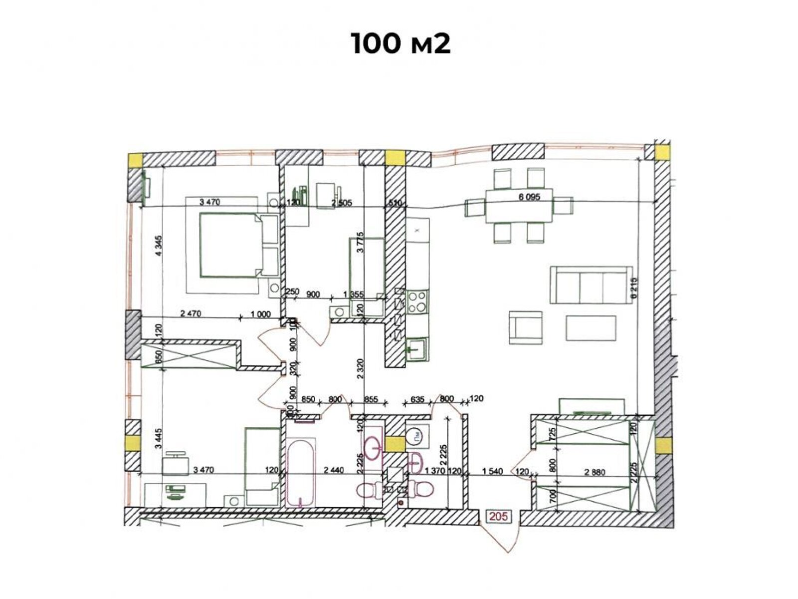 Продажа трехкомнатной квартиры в Минае, на ул. Августина Волошина, фото 1