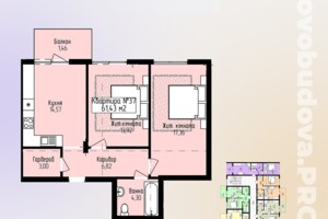 Продаж двокімнатної квартири в Минаї, на вул. Шевченка, фото 2