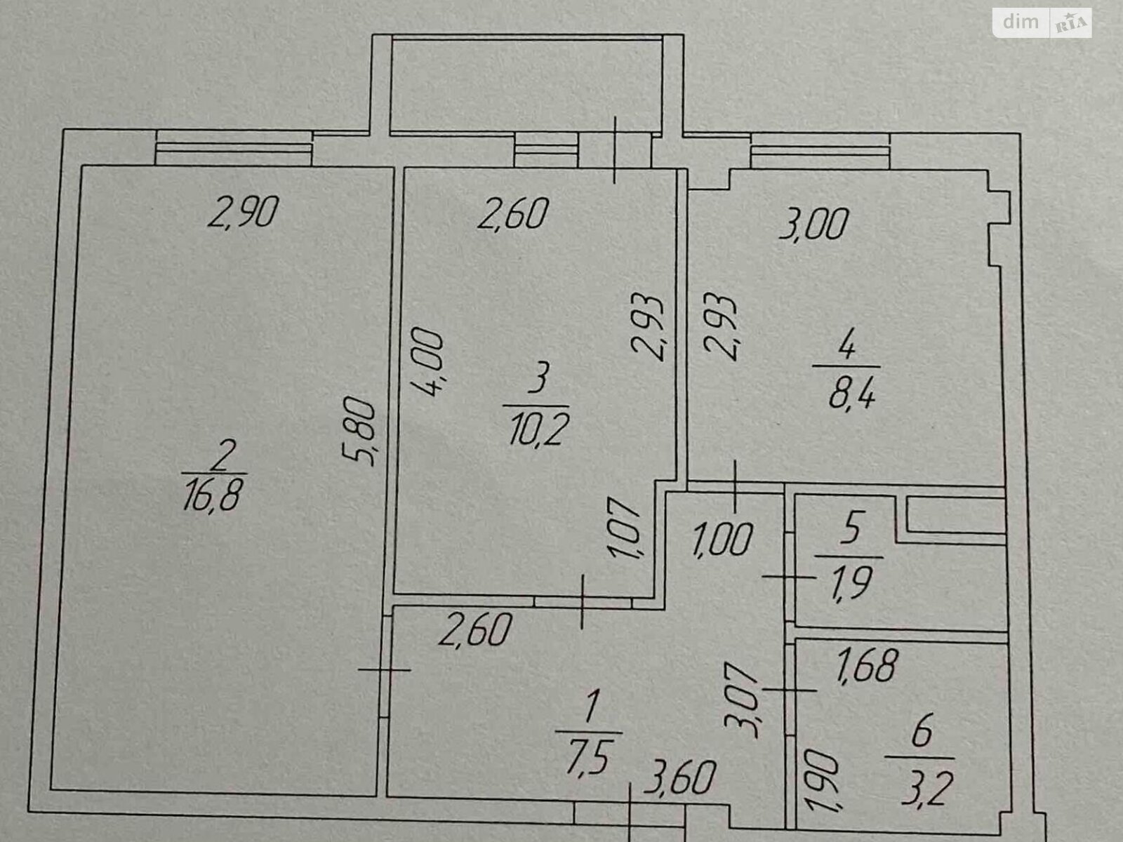 Продаж двокімнатної квартири в Молодіжному, на вул. Новоселів, фото 1