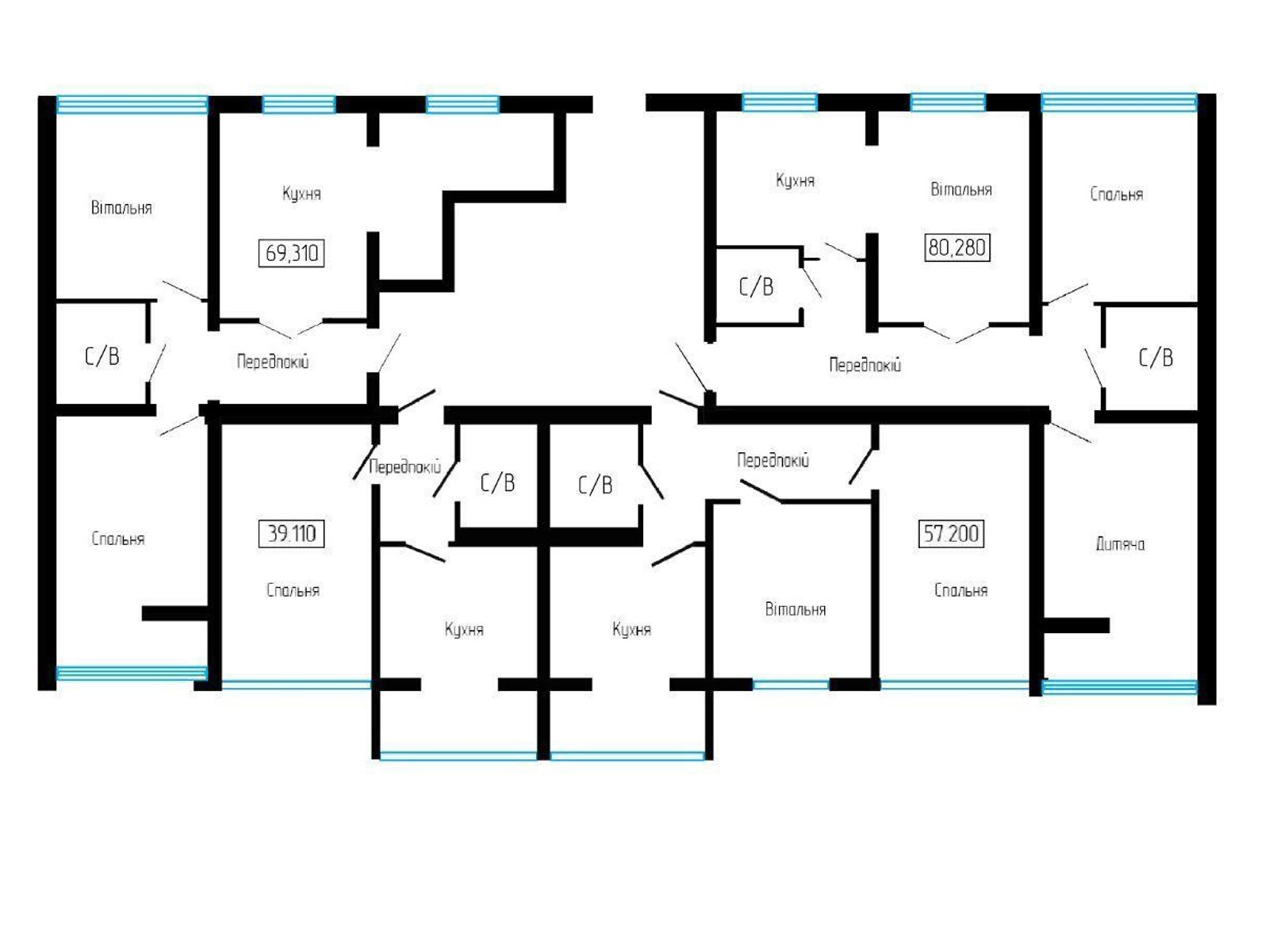 Продаж двокімнатної квартири в Микитинцях, на вул. Петра Маланюка 45, фото 1