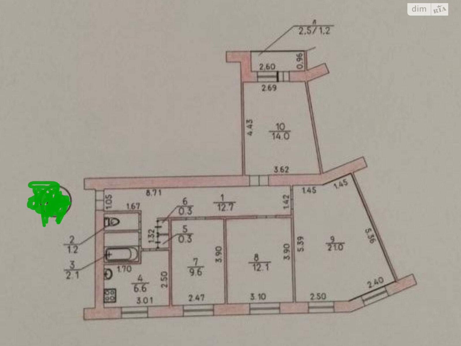 Продажа четырехкомнатной квартиры в Николаеве, на просп. Мира 21, район Ингульский фото 1
