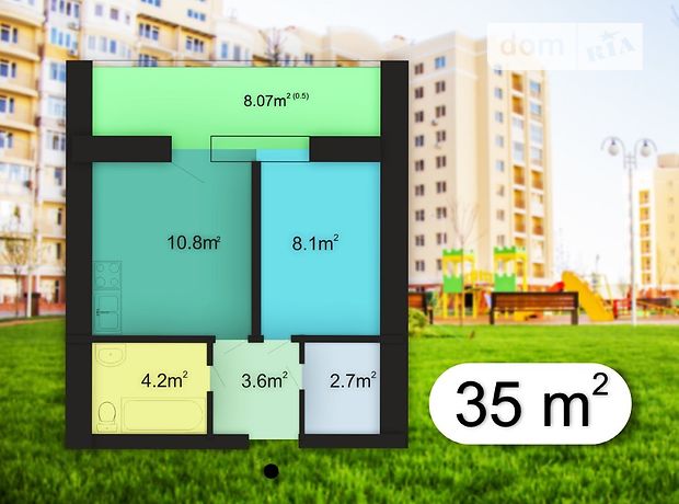 Продажа однокомнатной квартиры в Николаеве, на ул. Лазурная 9/20, фото 1 Продажа однокомнатной квартиры в Николаеве, на ул. Лазурная 9/20, фото 1