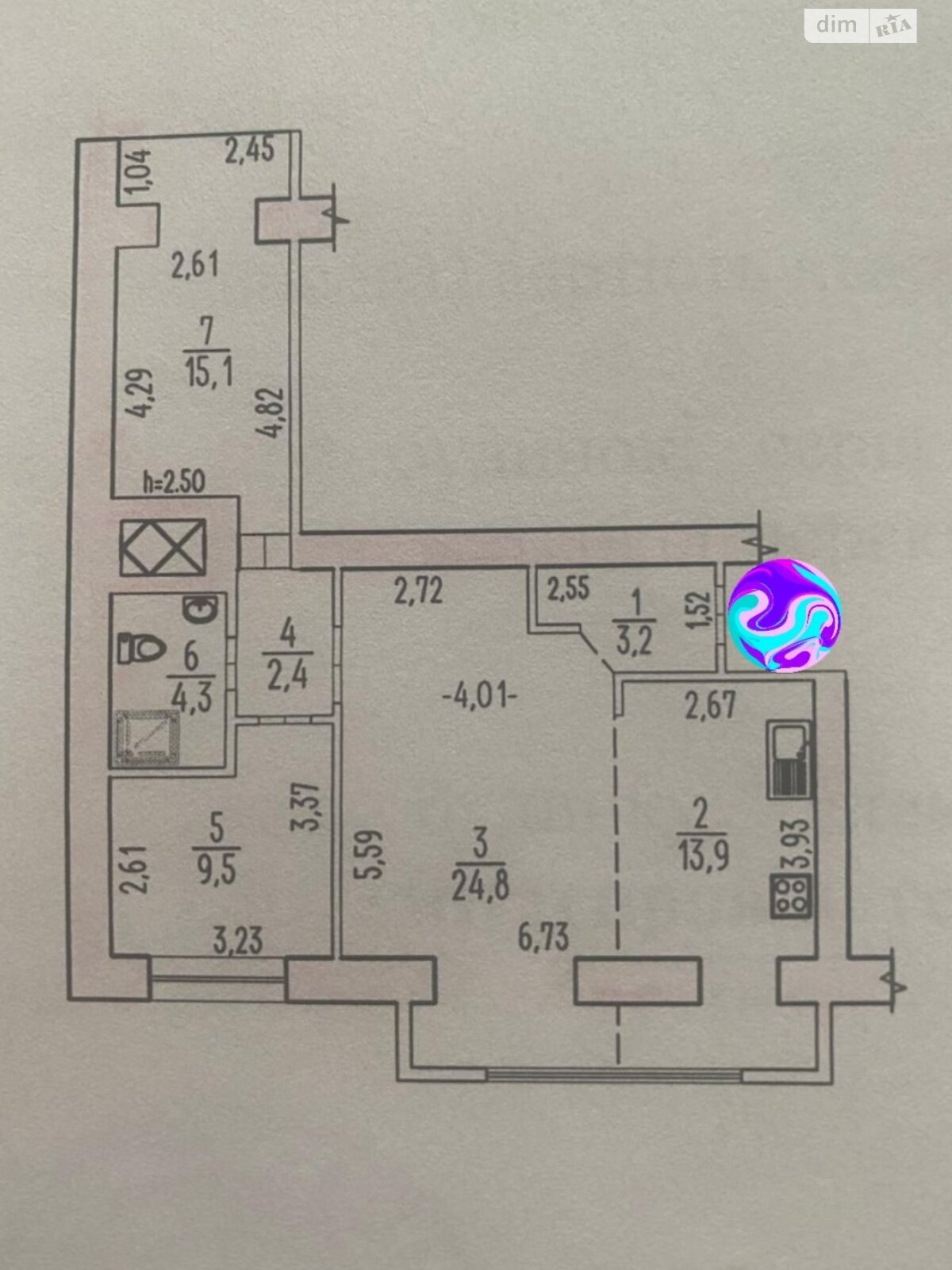 Продаж трикімнатної квартири в Миколаєві, на вул. Курортна, район Заводський фото 1